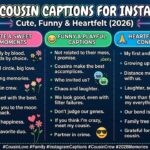 350+ Cousin Captions for Instagram: Cute, Funny & Heartfelt (2026)