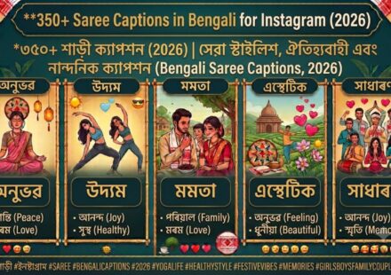 350+ Saree Captions in Bengali for Instagram (2026) | Best Stylish, Traditional & Aesthetic Captions