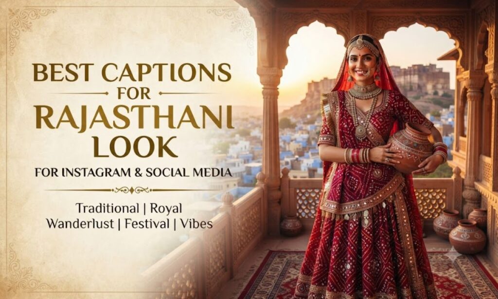 Best Captions for Rajasthani Look