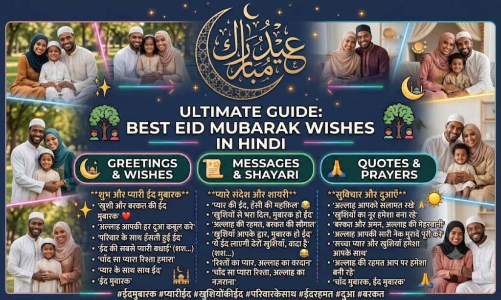 Best Eid Mubarak Wishes in Hindi