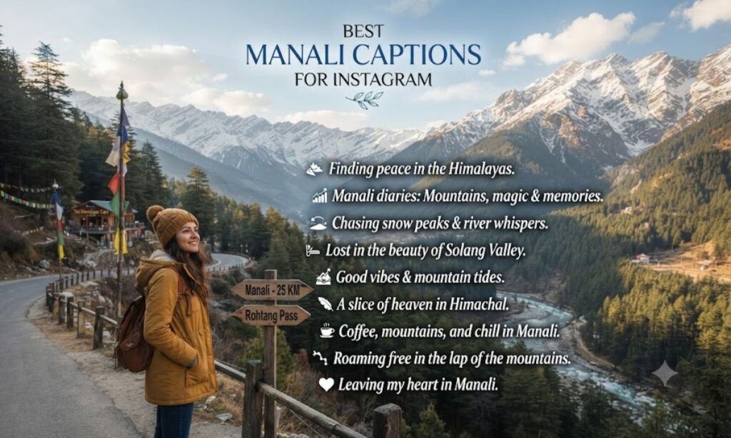 Best Manali Captions for Instagram