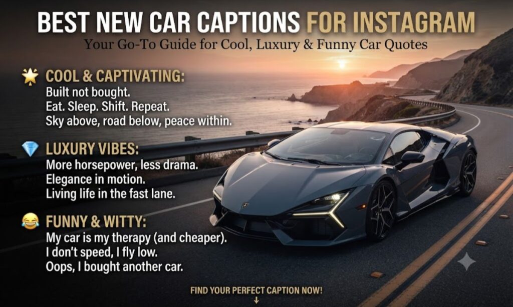 Best New Car Captions for Instagram