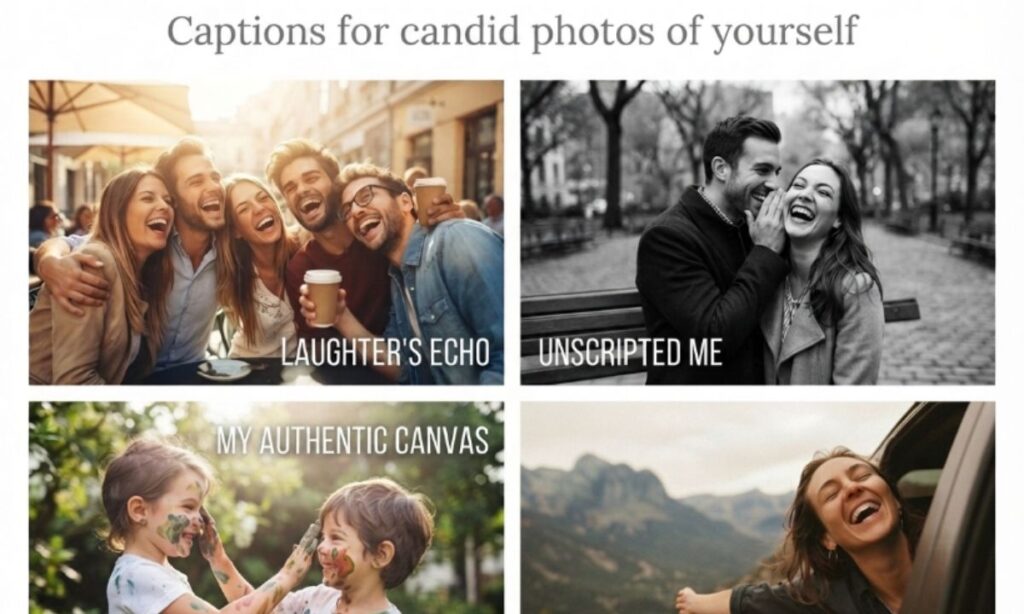 Captions for candid photos of yourself