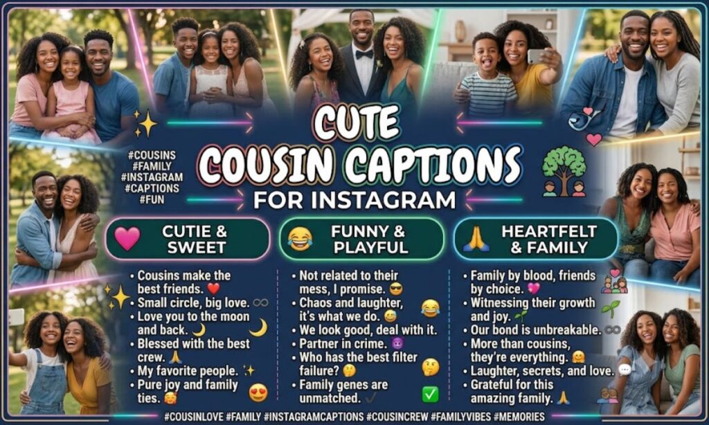 Cute Cousin Captions for Instagram