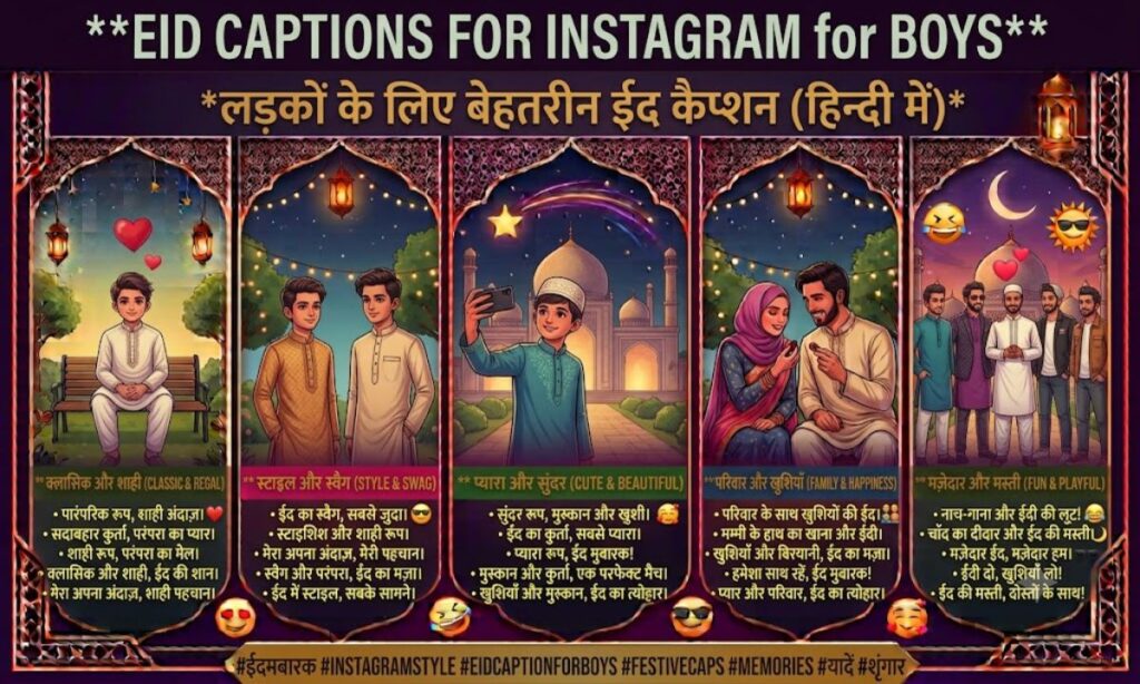 Eid Captions for Instagram for Boy