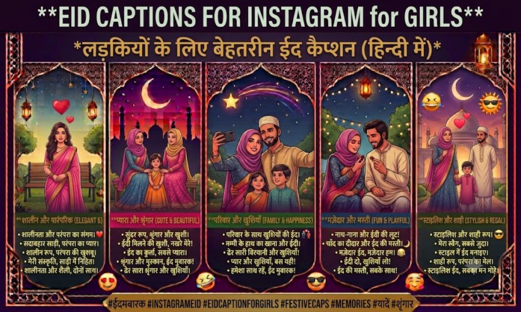 Eid Captions for Instagram for Girl