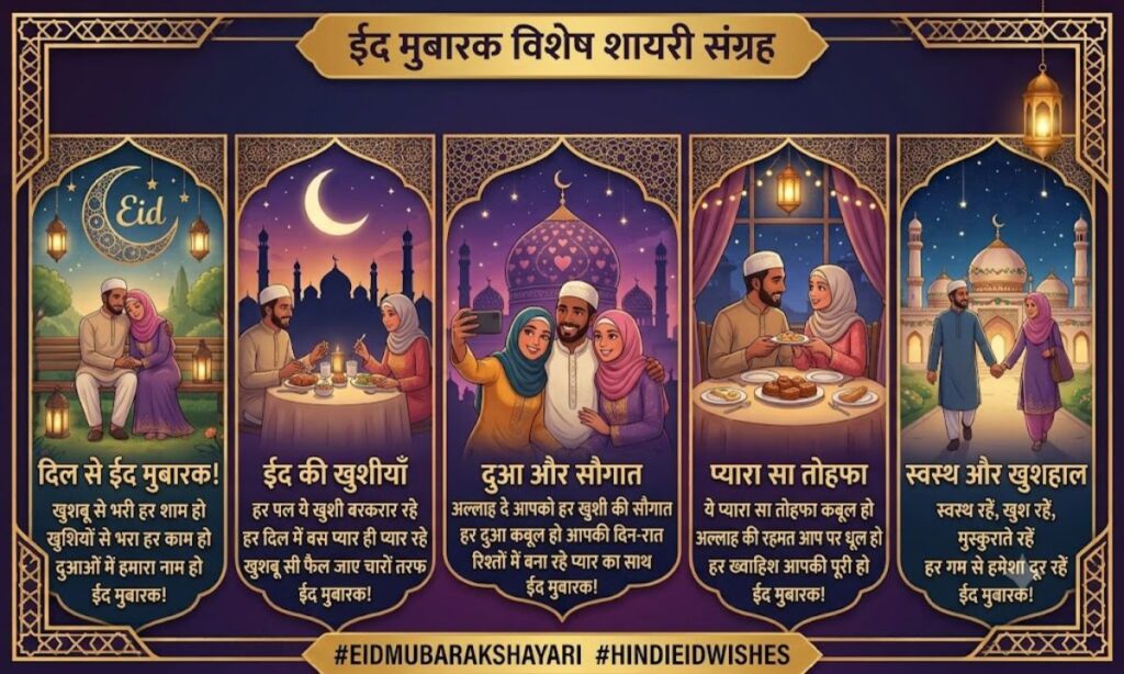 Eid Mubarak Shayari in Hindi