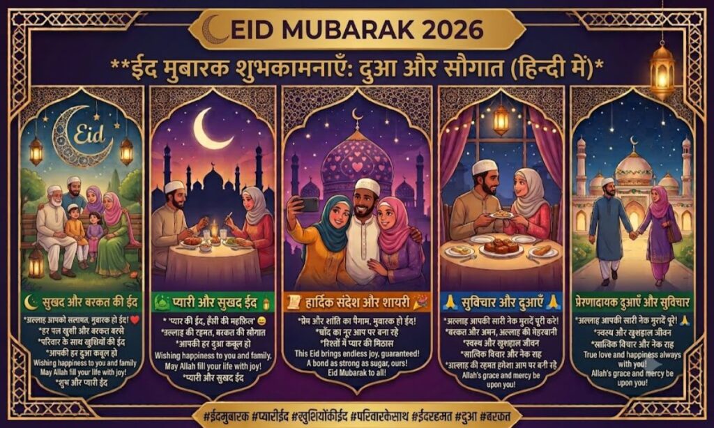 Eid Mubarak Wishes with Dua in Hindi