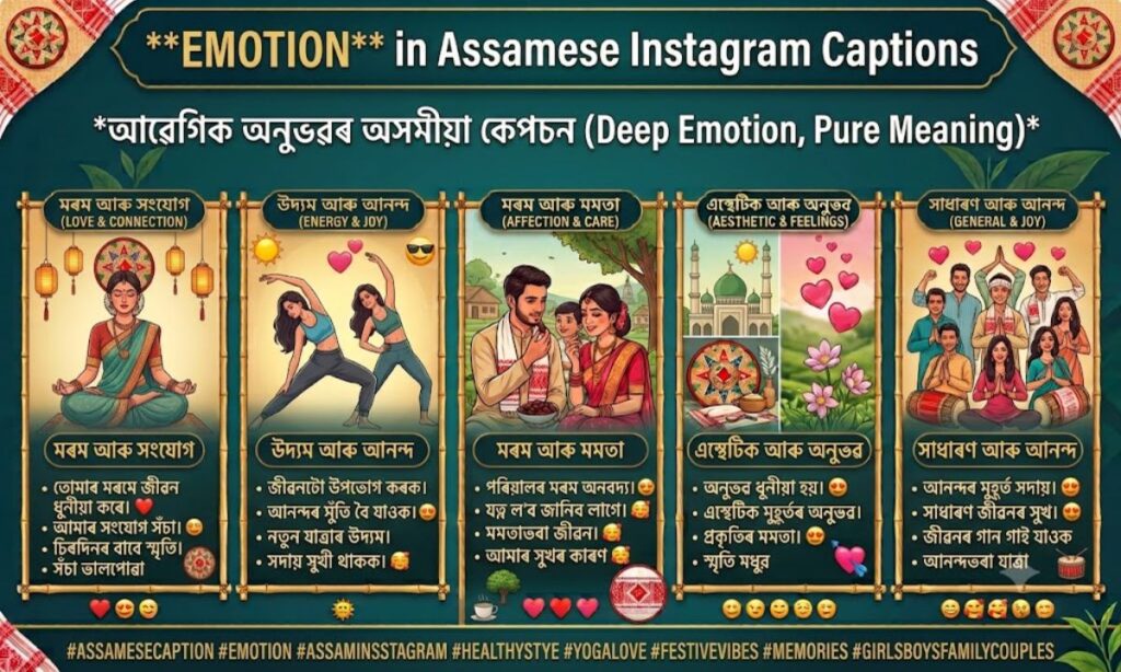 Emotion in assamese instagram captions