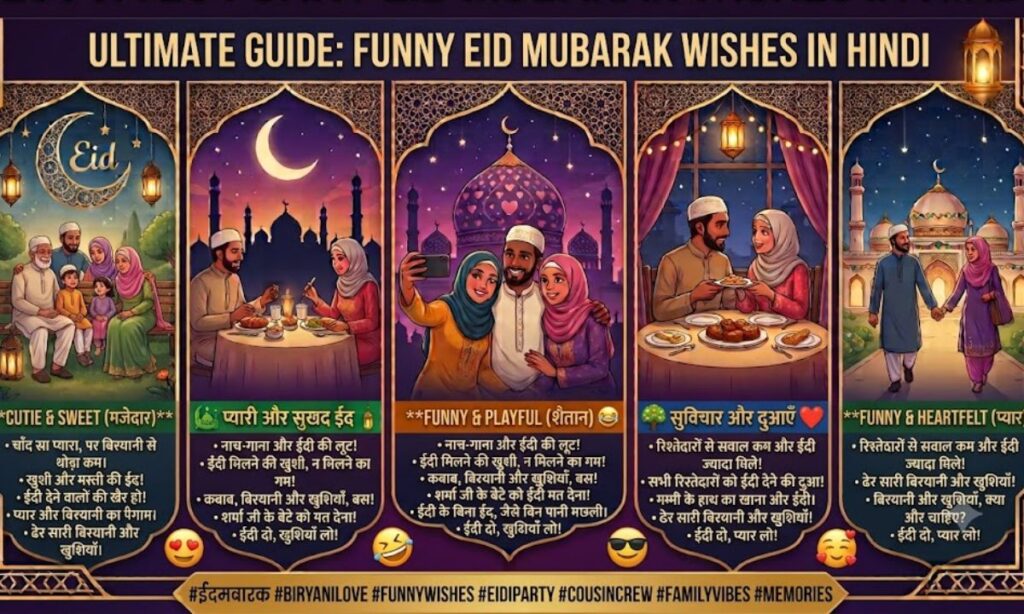 Funny Eid Mubarak Wishes in Hindi