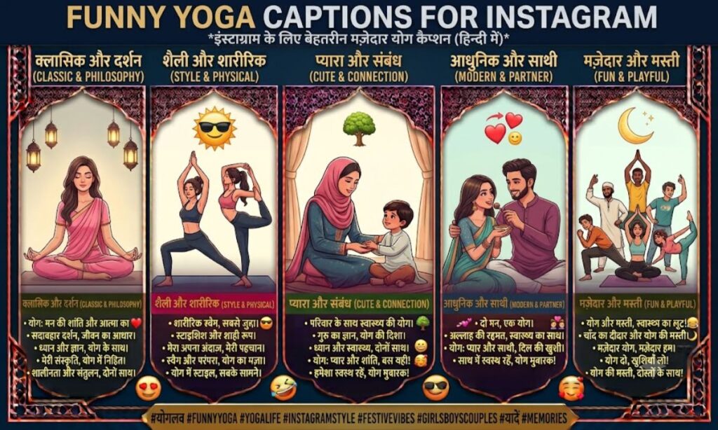 Funny Yoga Captions for Instagram