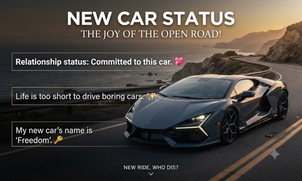 New Car Status Caption