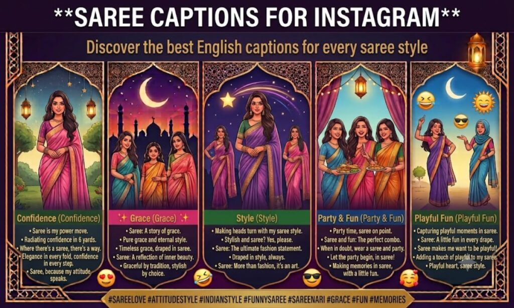 Saree captions for Instagram in English