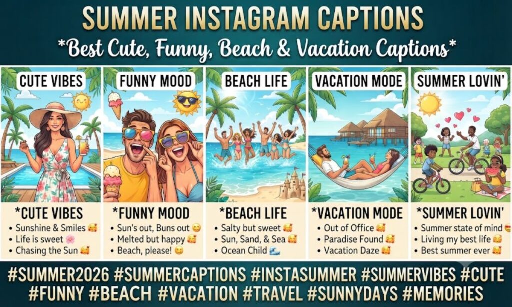 Summer Instagram Captions