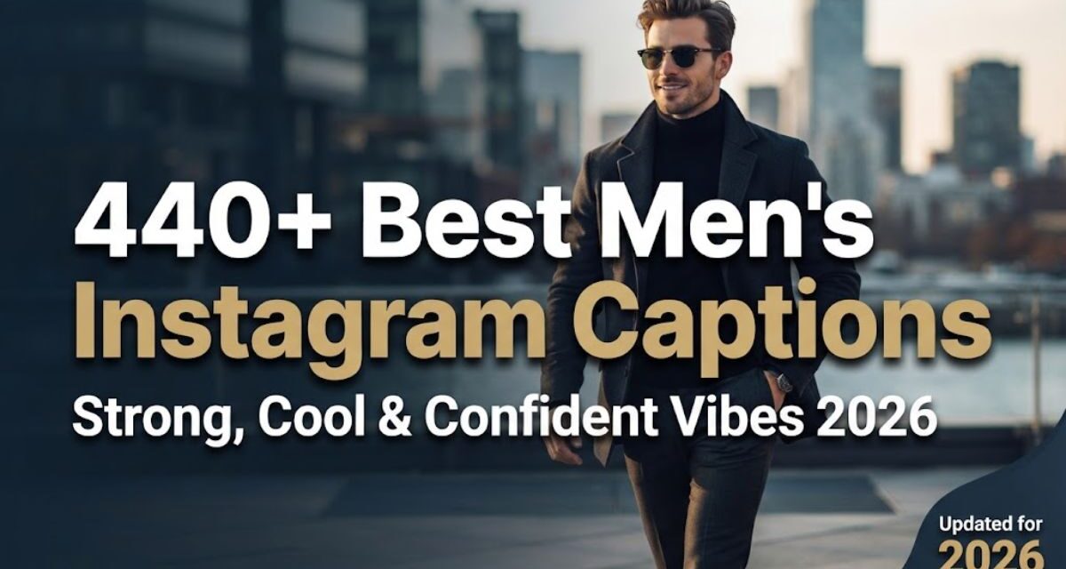 440+ Best Men's Instagram Captions: Strong, Cool & Confident Vibes 2026