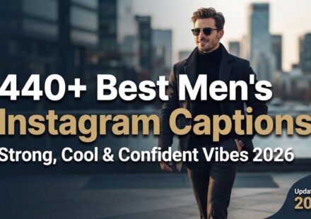 440+ Best Men's Instagram Captions: Strong, Cool & Confident Vibes 2026