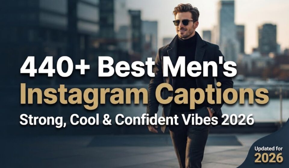 440+ Best Men's Instagram Captions: Strong, Cool & Confident Vibes 2026