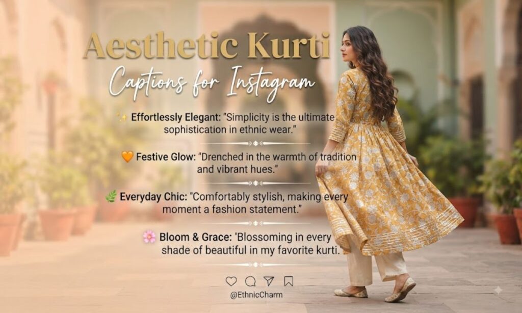 Aesthetic Kurti Captions for Instagram