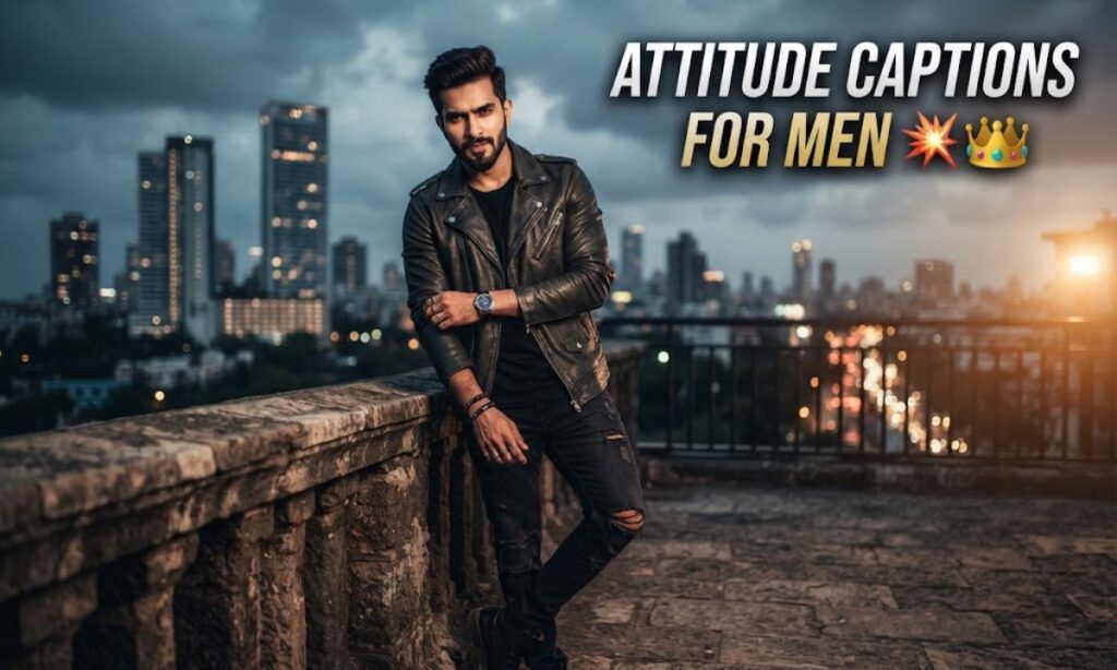 Attitude Captions for Men 💥👑