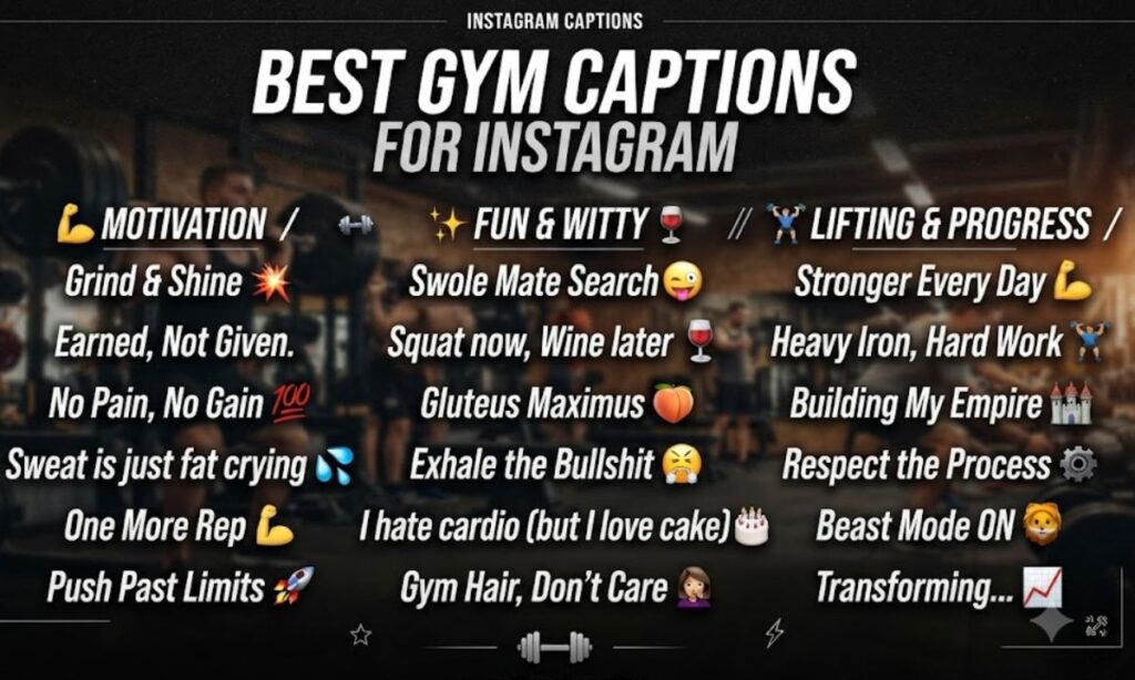 Best Gym Captions for Instagram