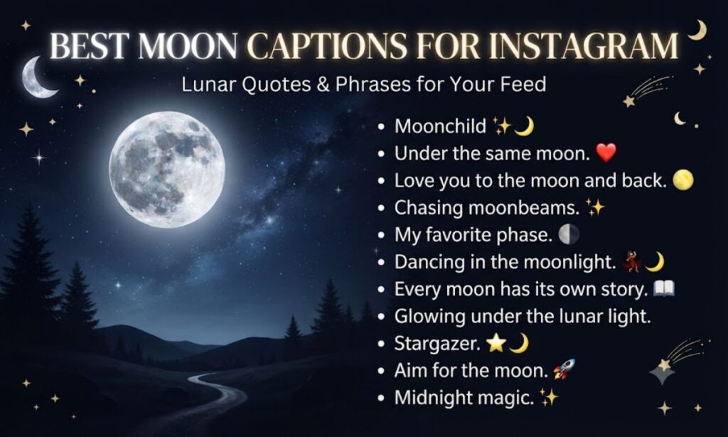 Best Moon Captions for Instagram