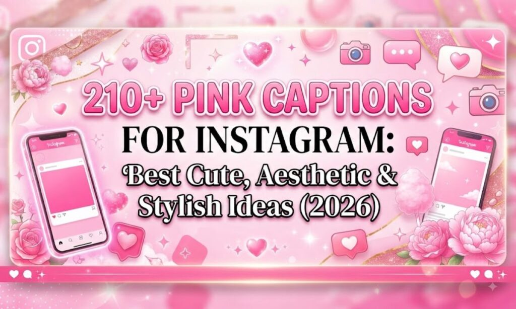 Best Pink Captions for Instagram
