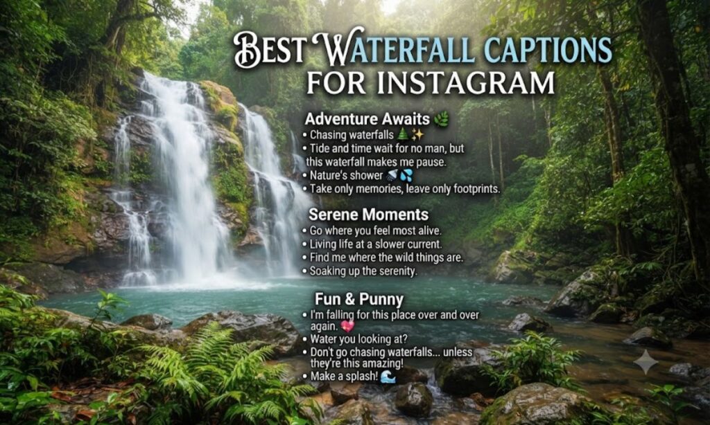 Best Waterfall Captions for Instagram