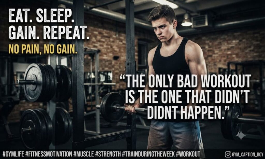 Gym Captions for Instagram for Boy