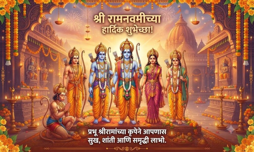 Ram Navami Caption in Marathi