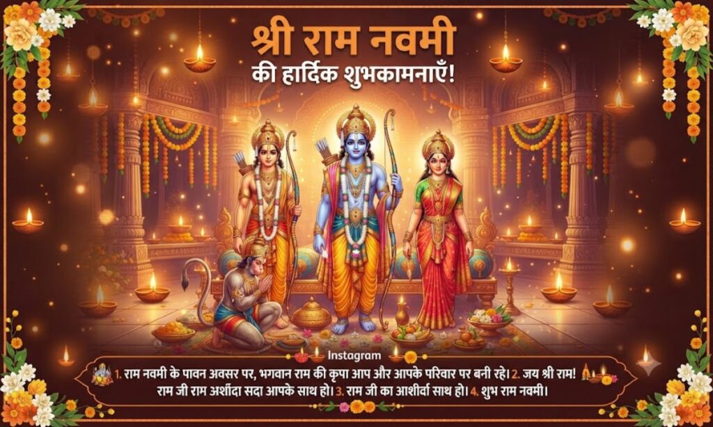 Ram Navami Captions for Instagram in Hindi