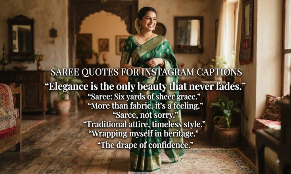 Saree Quotes For Instagram Captions