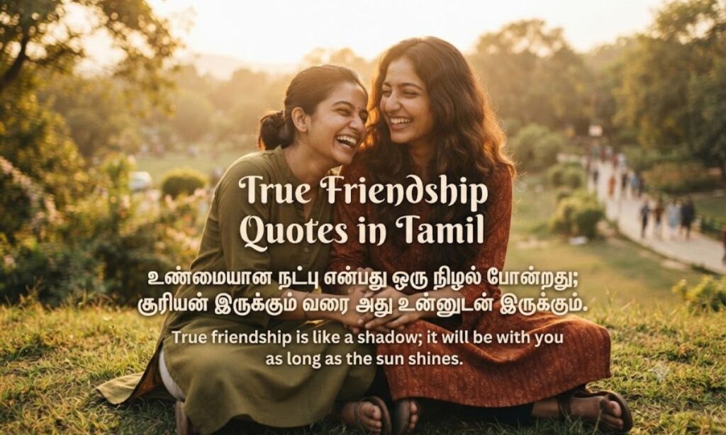 True Friendship Quotes in Tamil