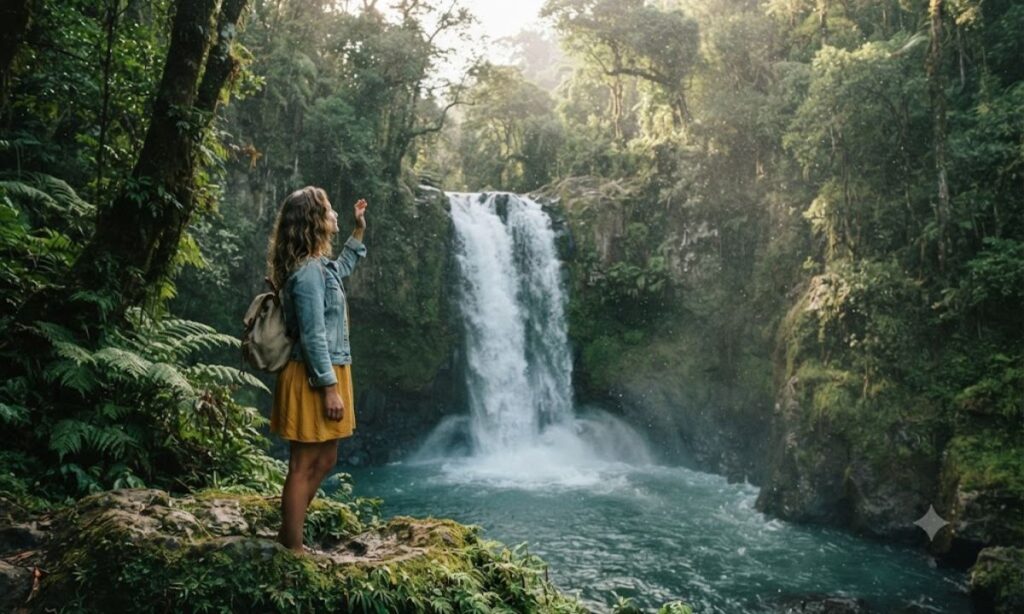 Waterfall captions for Instagram for girl