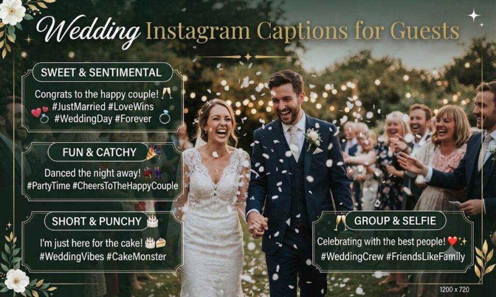 Wedding Instagram Captions for Guests