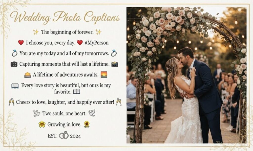Wedding Photo Captions
