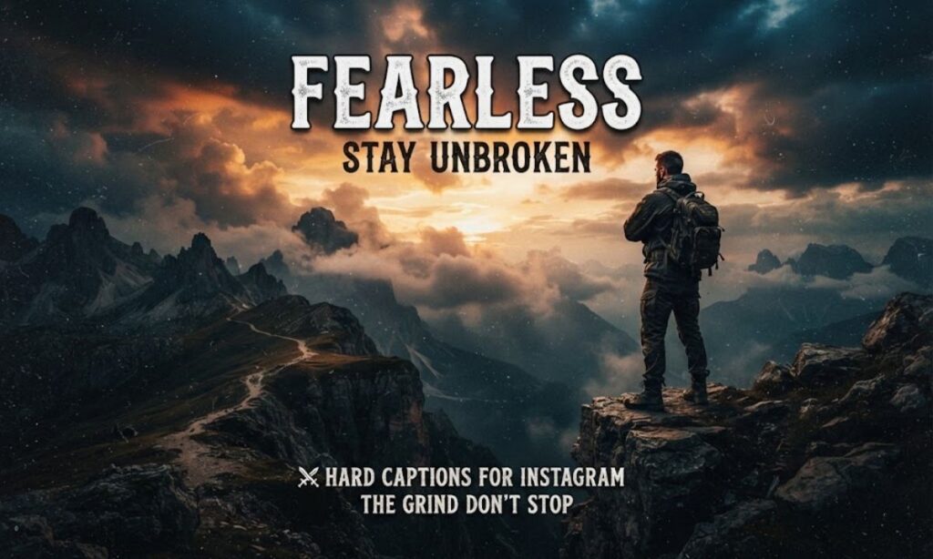 ⚔️ Fearless Hard Captions for Instagram