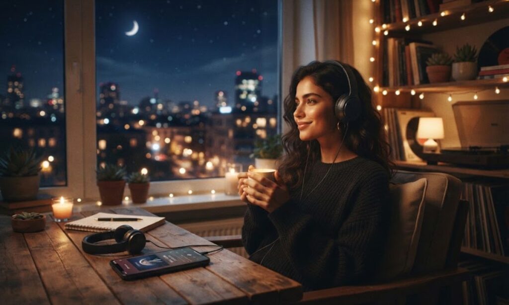 🌙 Night Music Captions for Instagram