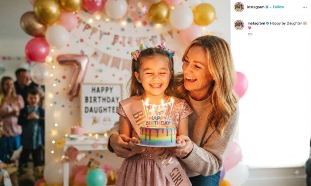 🎂 Birthday Short Daughter Captions for Instagram