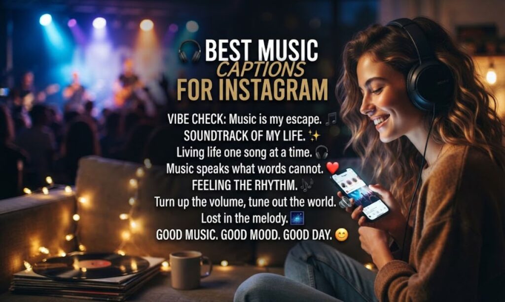 🎧 Best Music Captions for Instagram