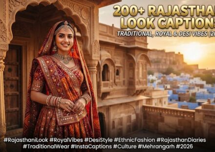 200+ Rajasthani Look Captions for Instagram: Traditional, Royal & Desi Vibes (2026)