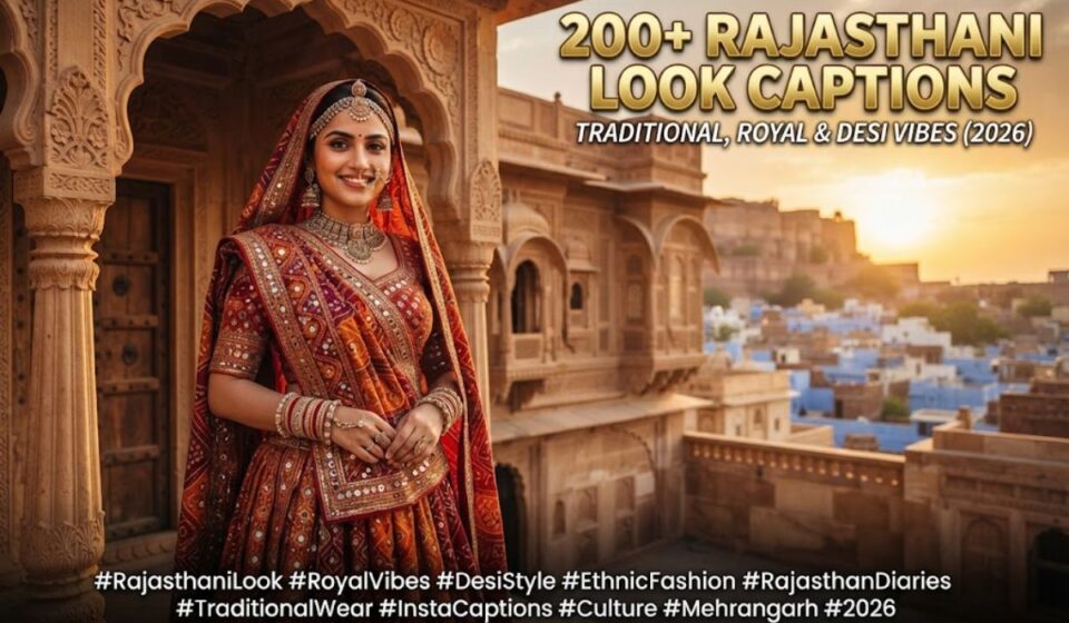 200+ Rajasthani Look Captions for Instagram: Traditional, Royal & Desi Vibes (2026)