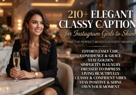 210+ Elegant Classy Captions for Instagram Girls to Shine
