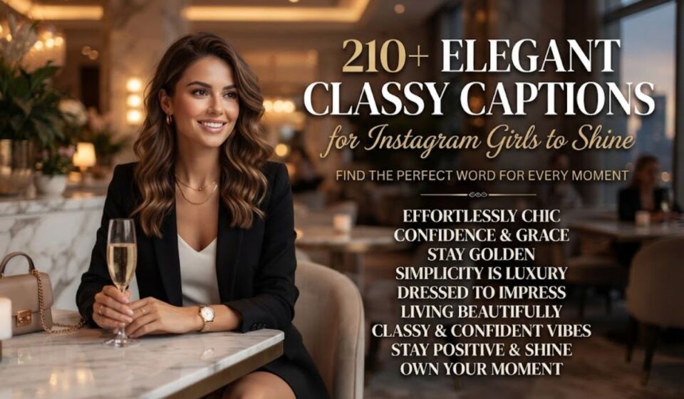 210+ Elegant Classy Captions for Instagram Girls to Shine