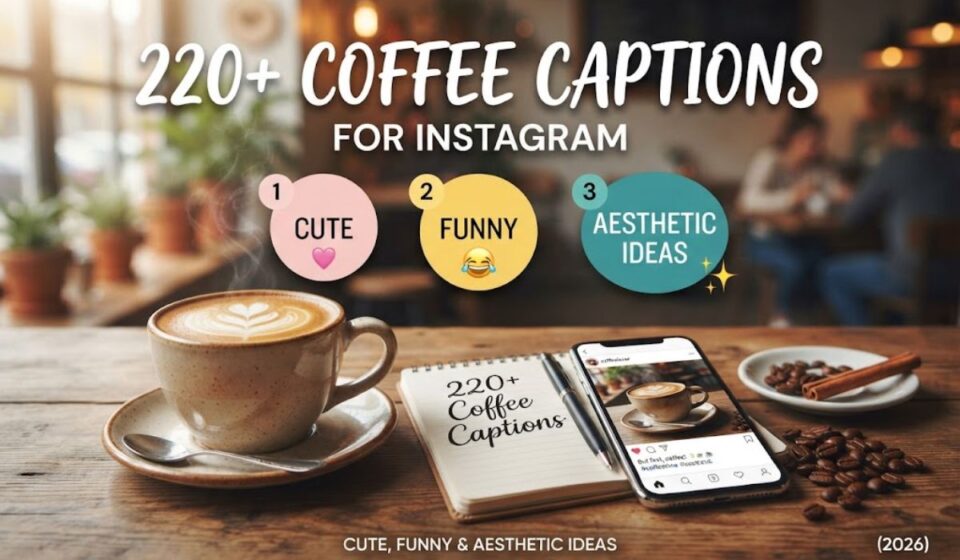 220+ Coffee Captions for Instagram: Cute, Funny & Aesthetic Ideas (2026)