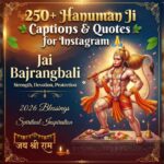250+ Hanuman Ji Captions & Quotes for Instagram 🙏 Jai Bajrangbali 2026