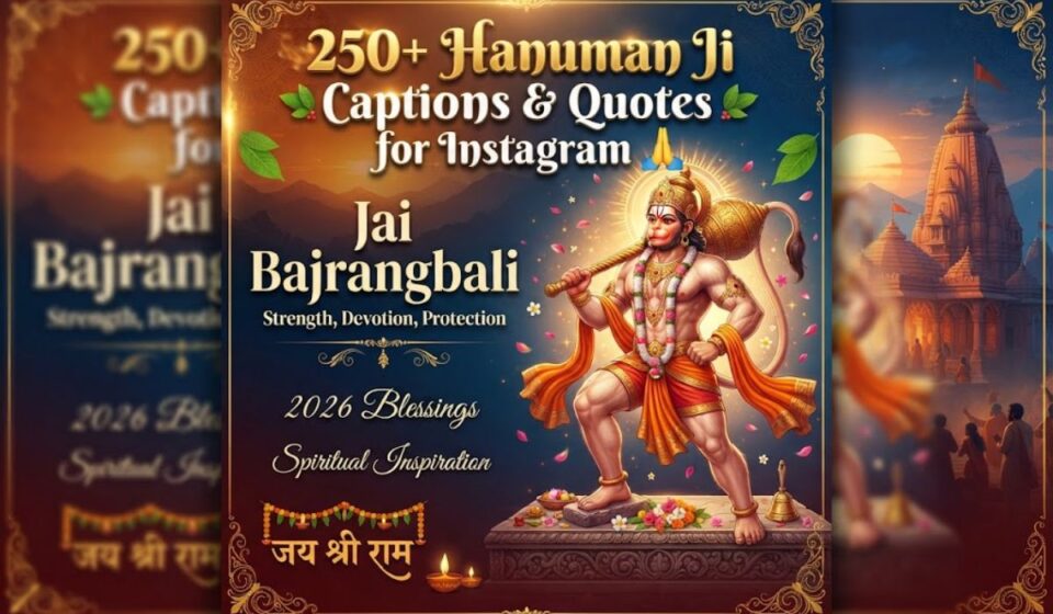 250+ Hanuman Ji Captions & Quotes for Instagram 🙏 Jai Bajrangbali 2026