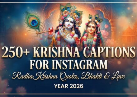 250+ Krishna Captions for Instagram 🦚 Radha Krishna Quotes, Bhakti & Love 2026
