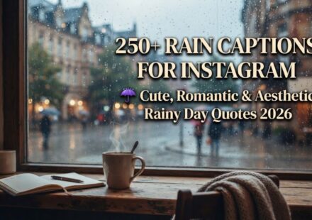 250+ Rain Captions for Instagram ☔ Cute, Romantic & Aesthetic Rainy Day Quotes 2026
