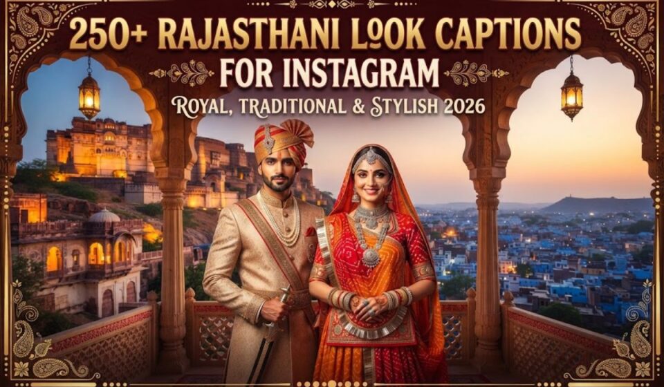 250+ Rajasthani Look Captions for Instagram: Royal, Traditional & Stylish 2026