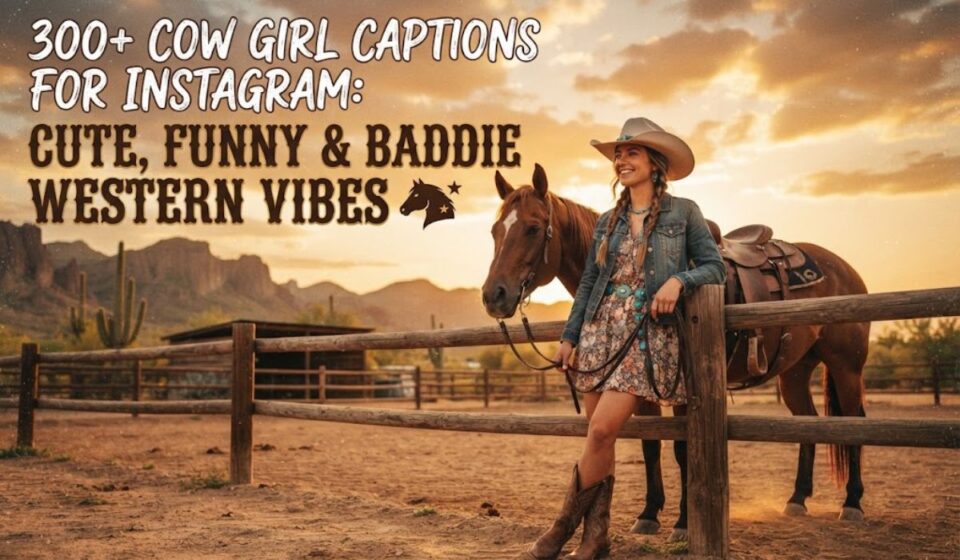 300+ Cowgirl Captions for Instagram: Cute, Funny & Baddie Western Vibes 🐎